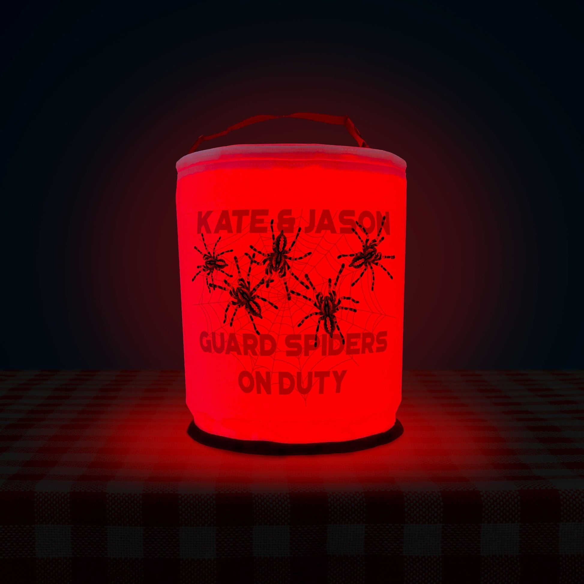 Guard Spiders On Duty LED Halloween Decoration