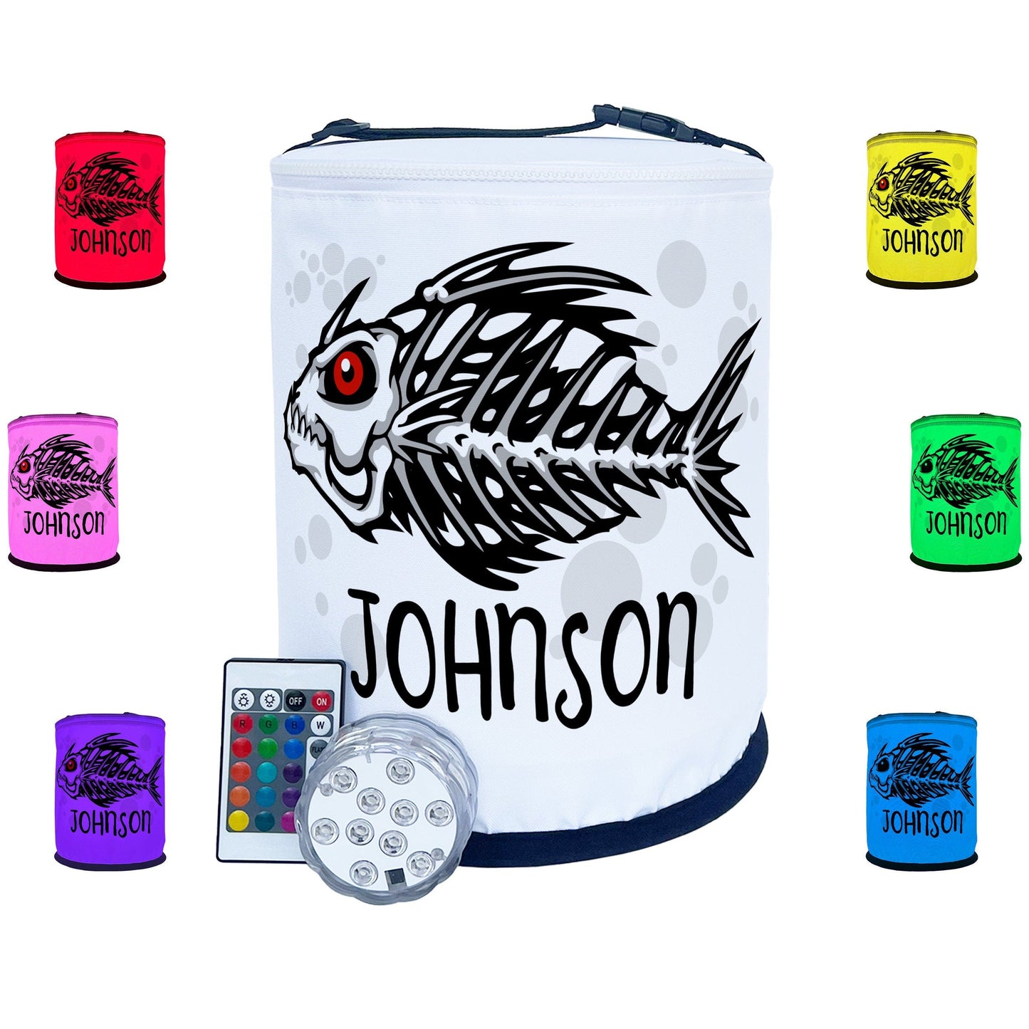 Fish Skeleton Color Changing LED Halloween Party Lantern