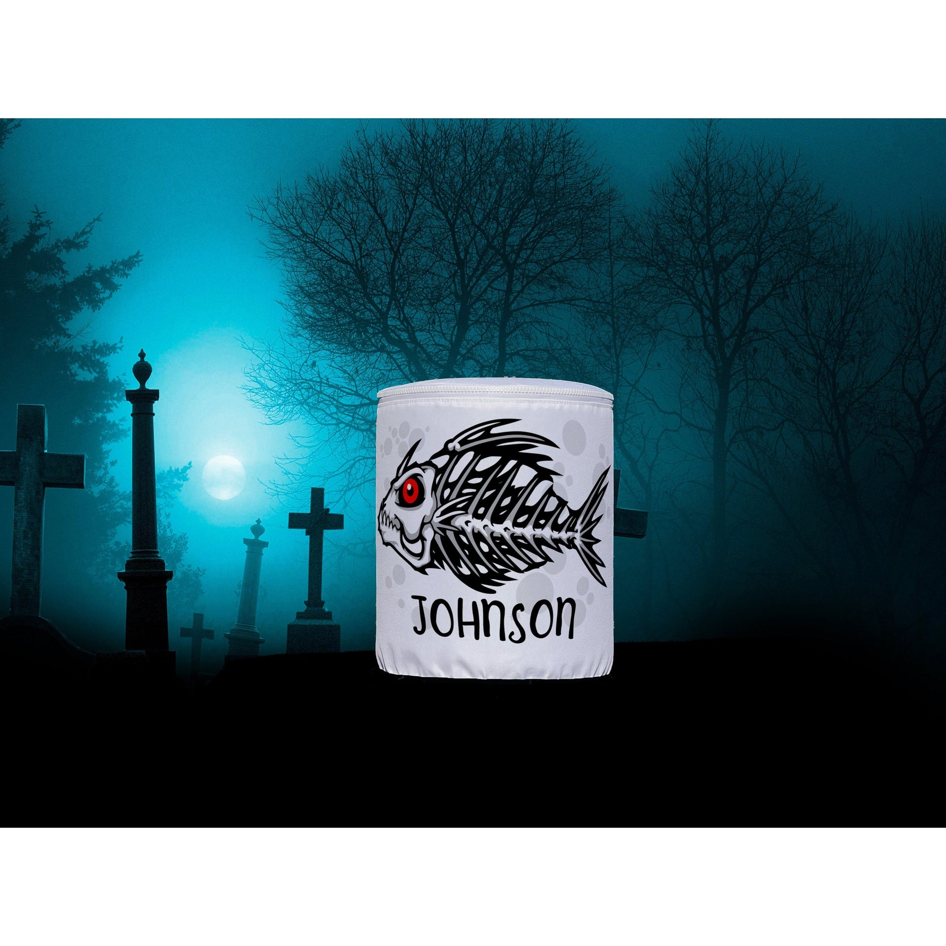 Fish Skeleton Color Changing LED Halloween Party Lantern