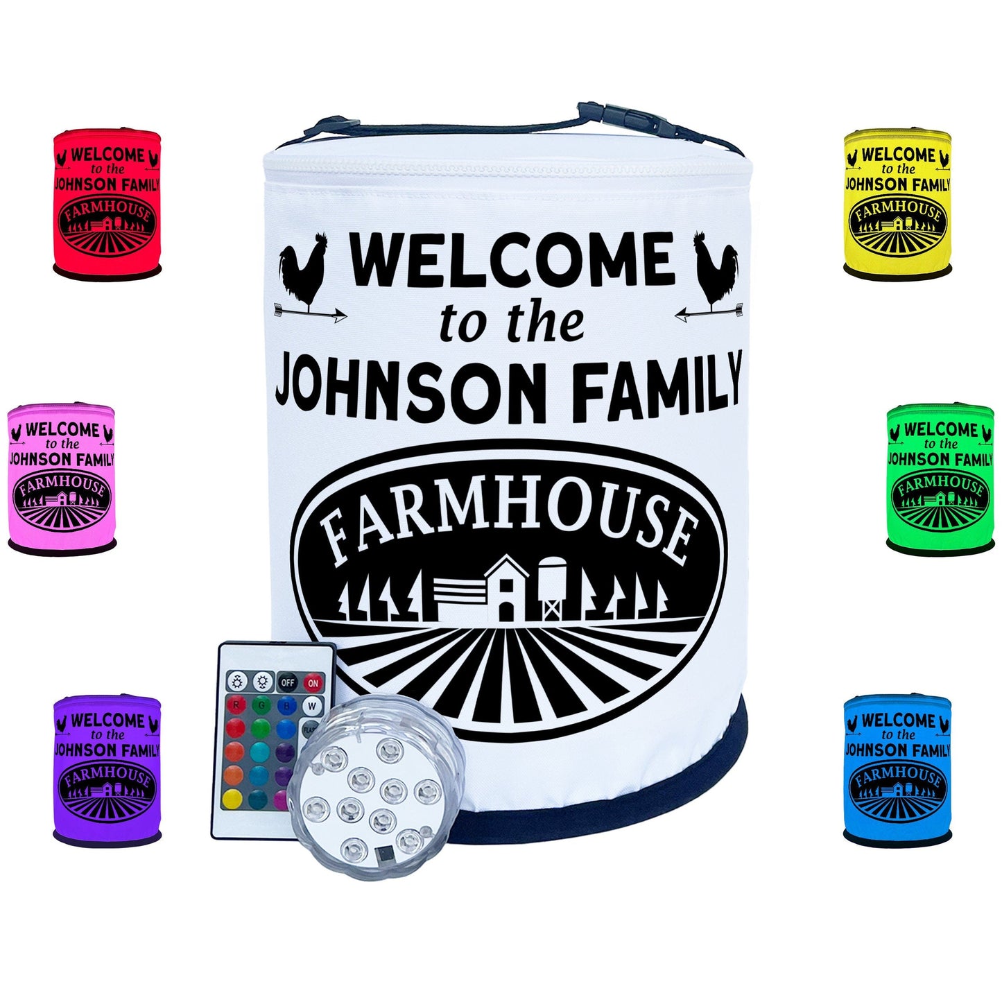 Welcome to the Family Farmhouse LED Lantern