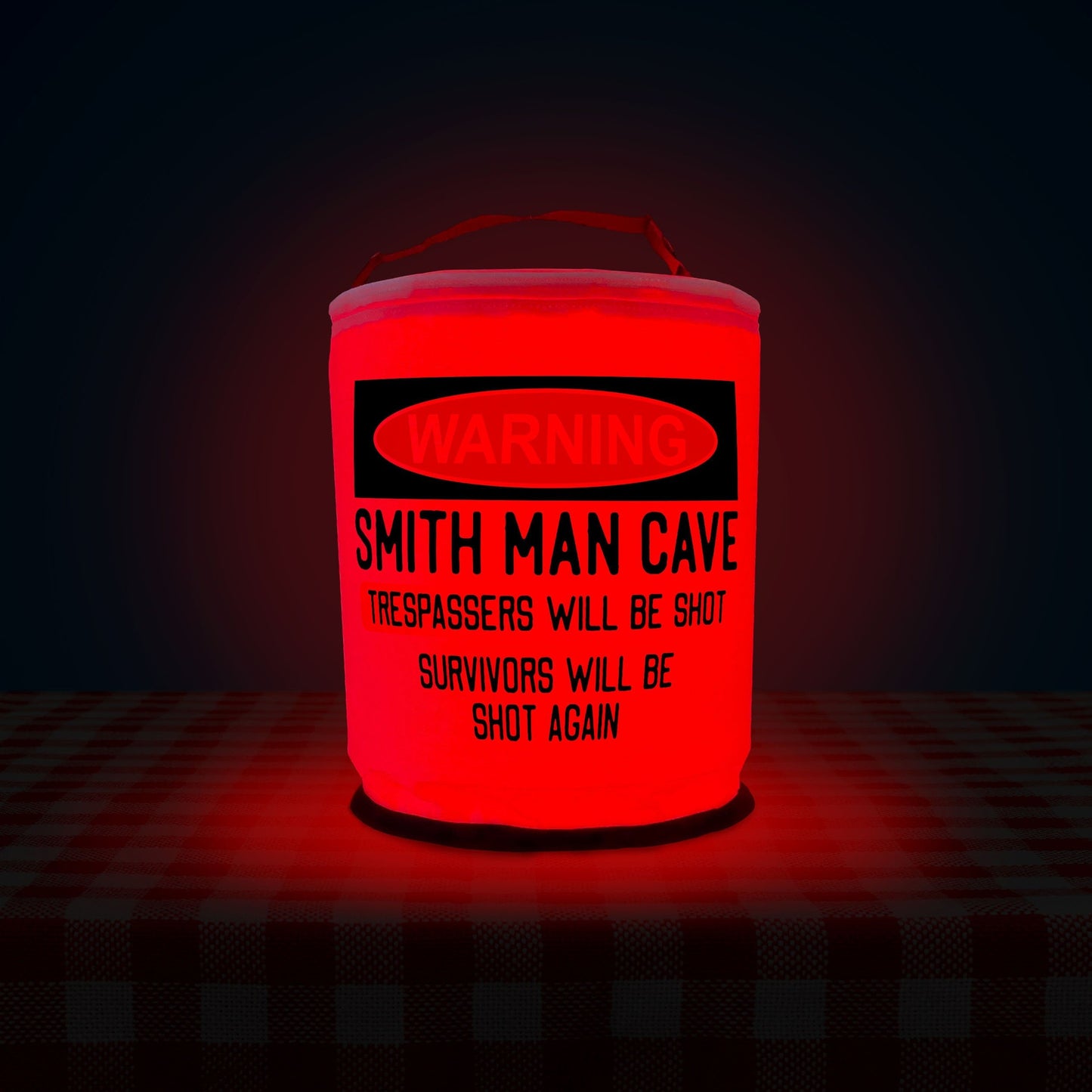 Warning Trespassers Will Be Shot - Man Cave LED Decoration