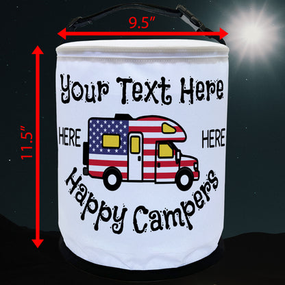 Happy Campers Patriotic Color Changing LED Camping Lantern