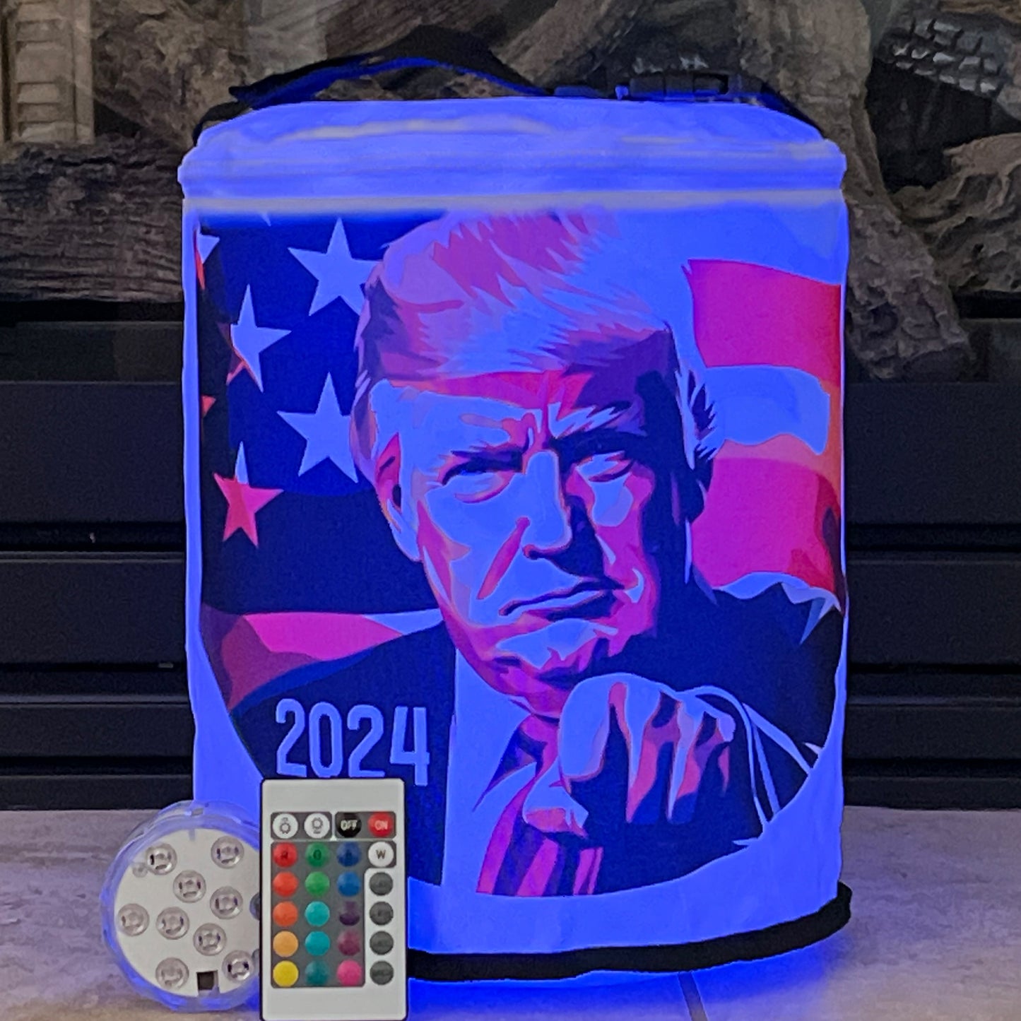 Trump 2024 Fist Bump LED Color Changing Party Lantern