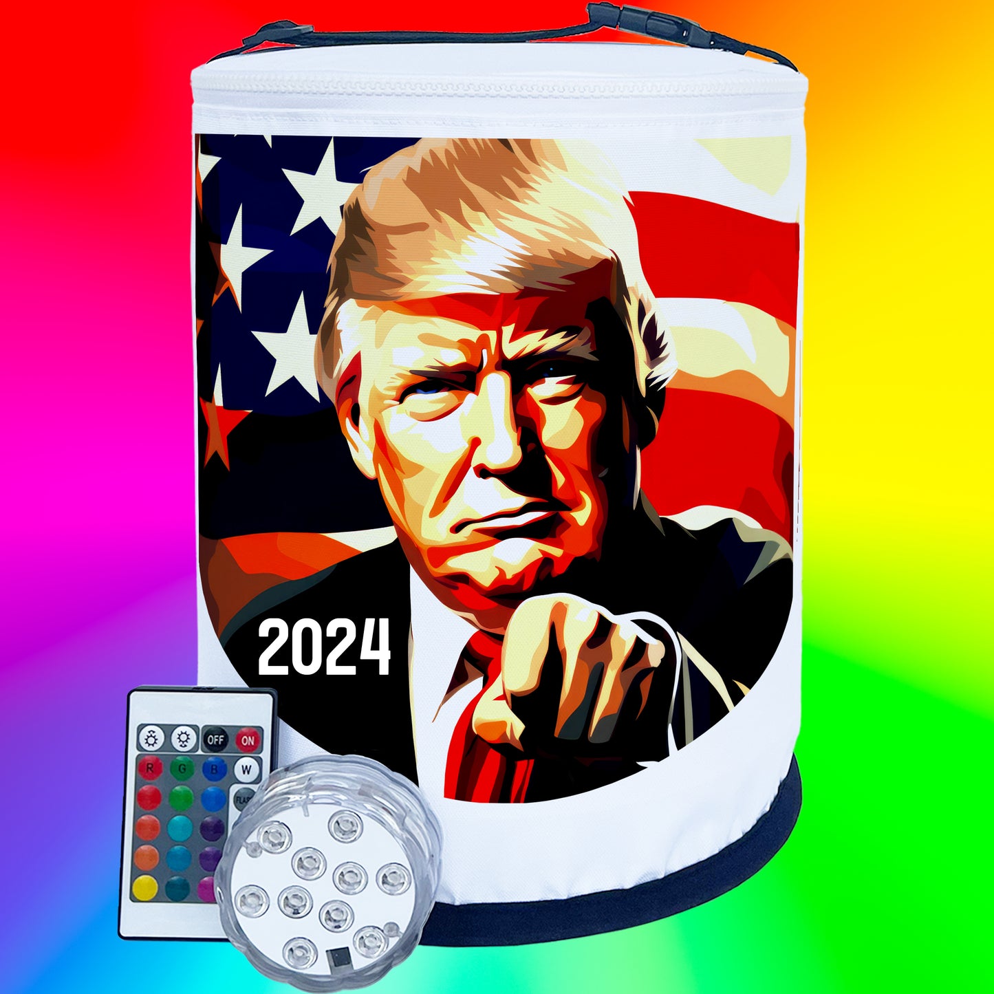 Trump 2024 Fist Bump LED Color Changing Party Lantern