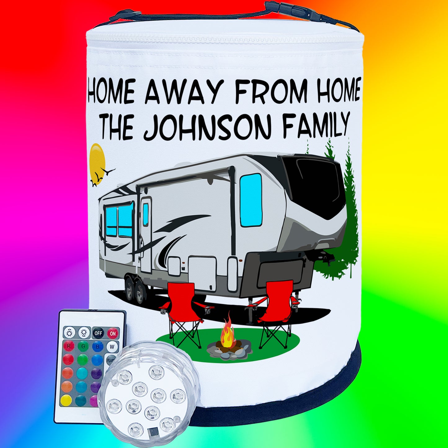 Home Away From Home, 5th Wheel Trailer LED Camping Lantern