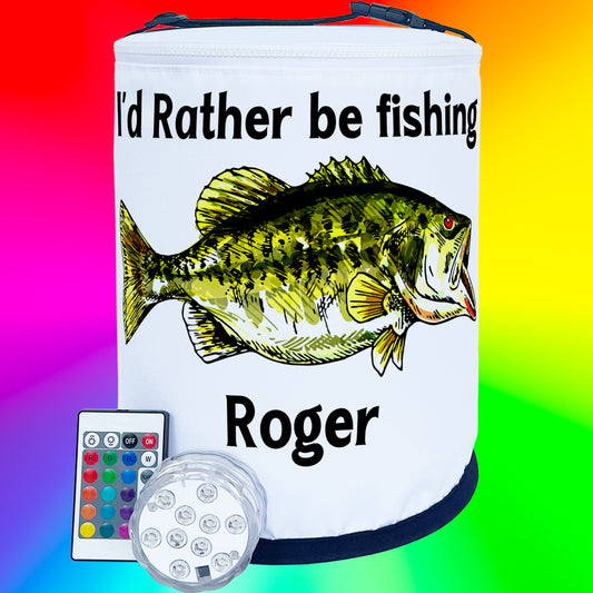 Large Mouth or Small Mouth Bass LED Lantern