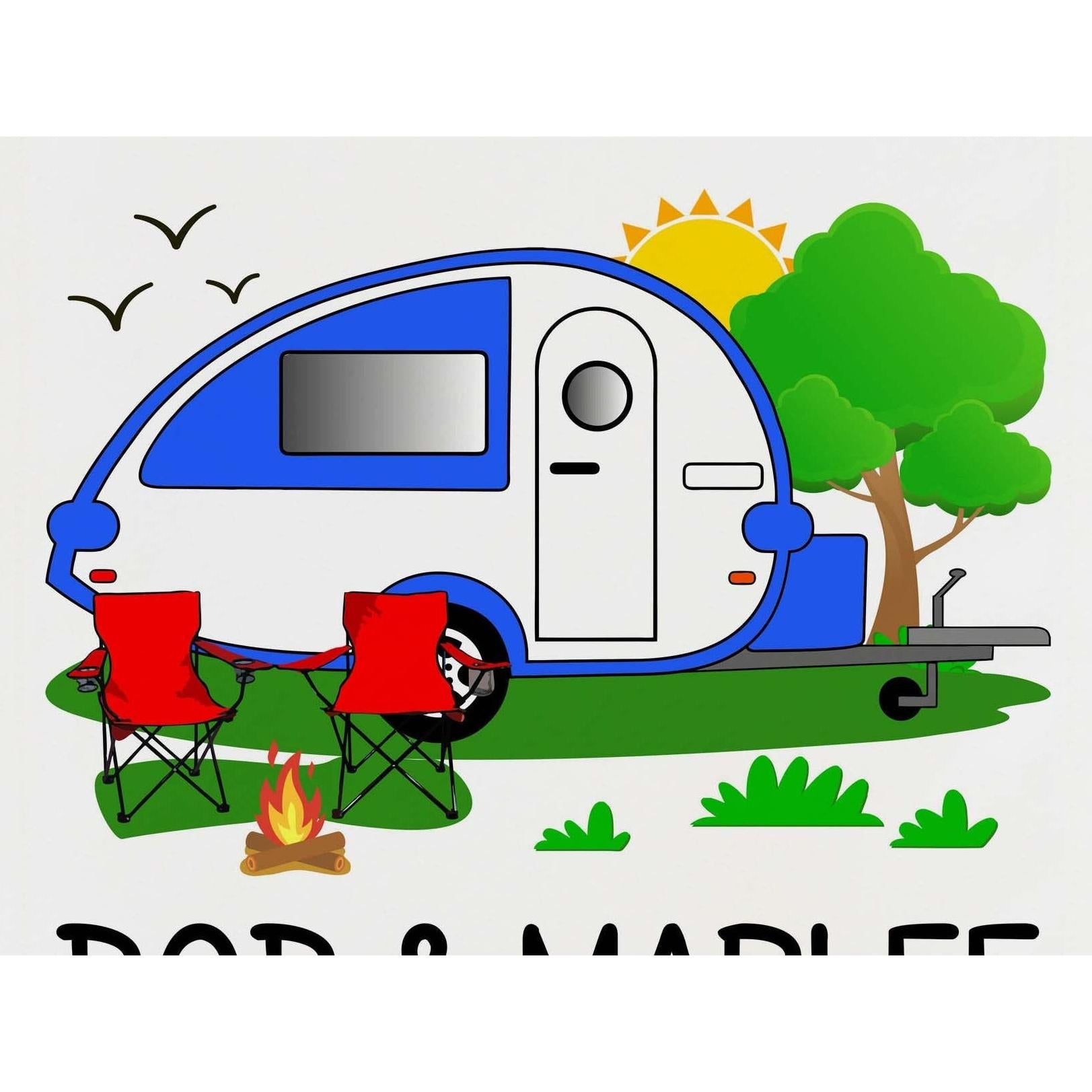 Life is Better in the Camper, Personalized Campsite Flag, RV Gift, Teardrop Camper, Camp Sign, Camp Decor, Camp Gift, Trailer Flag