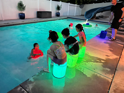 LED Color Changing Inflatable Party & Pool Lights with Remote Control