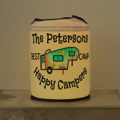 Happy Campers Personalized Color Changing 5th Wheel LED Camping Light