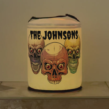 Three Skulls Color Changing LED Halloween Decoration