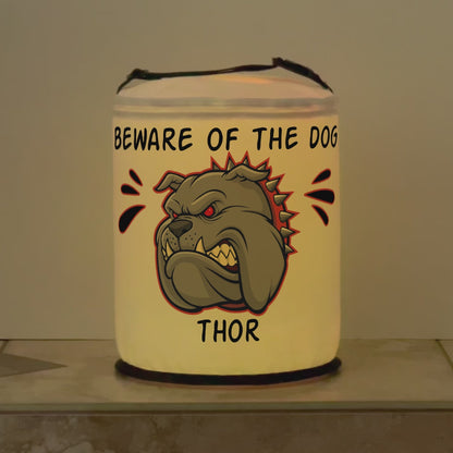 Customized Bull Dog Color Changing LED Lantern
