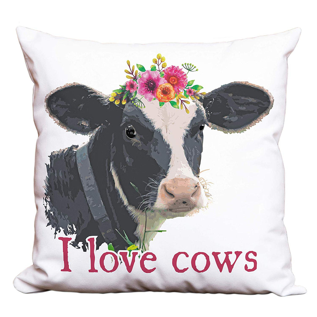 Holstein Cow Modern Farmhouse Personalized Decorative Pillow