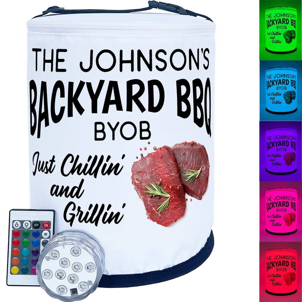 Backyard BBQ, Just Chillin' and Grillin' LED Lantern