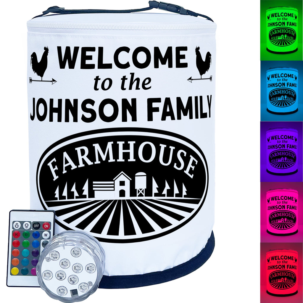 Welcome to the Family Farmhouse LED Lantern