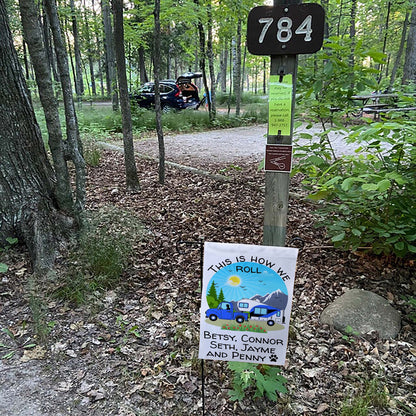 This is How We Roll Personalized Truck and 5th Wheel Camping Flag