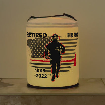 Thin Red Line Firefighter LED Color Changing Lantern