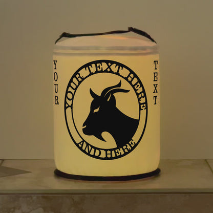 GOAT Silhouette Design Personalized Color Changing LED Lantern