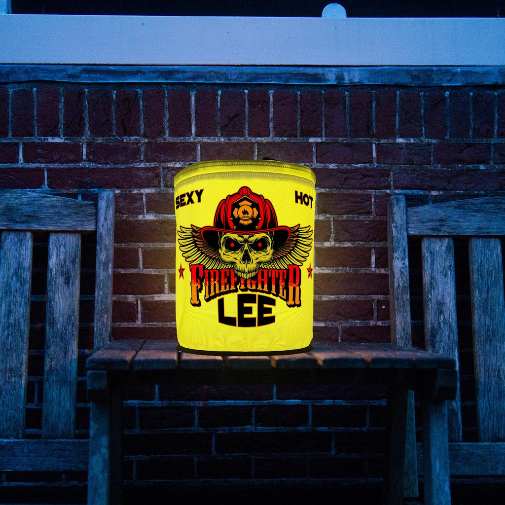 Firefighter Winged Skull LED Decoration