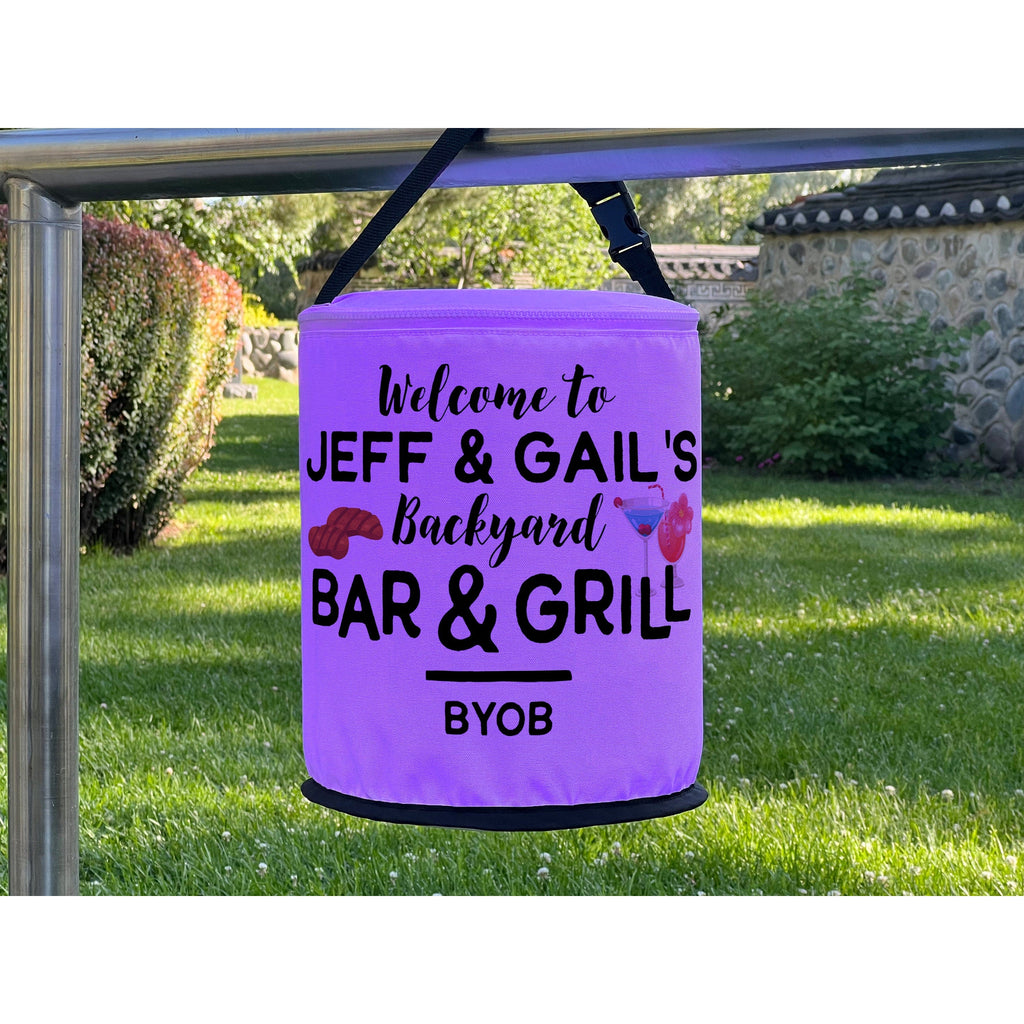 Welcome to the Backyard Bar and Grill LED Lantern