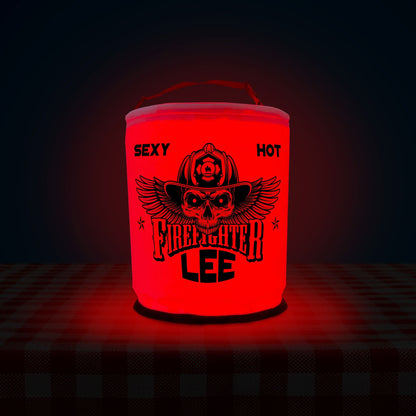 Firefighter Winged Skull LED Decoration