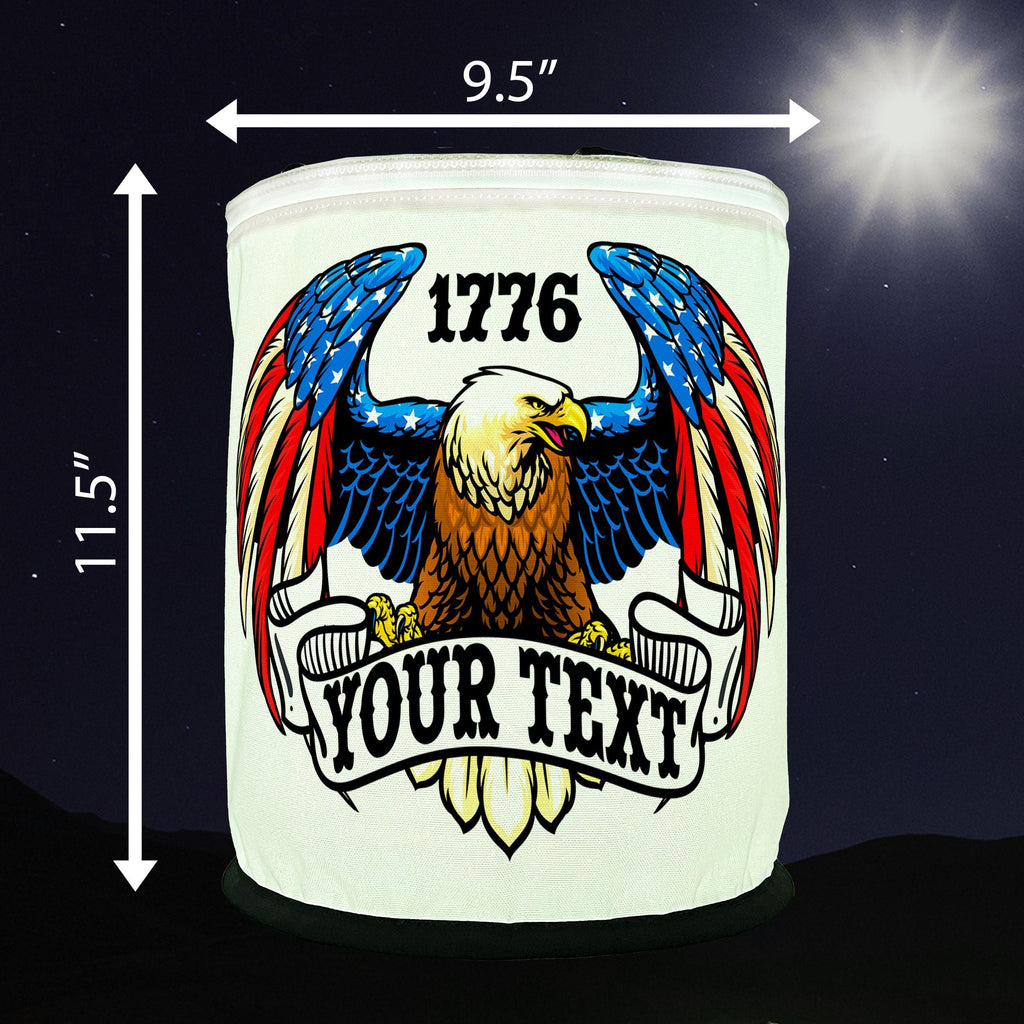 US Flag Bald Eagle - 1776 LED Lantern