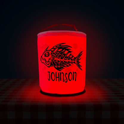 Fish Skeleton Color Changing LED Halloween Party Lantern