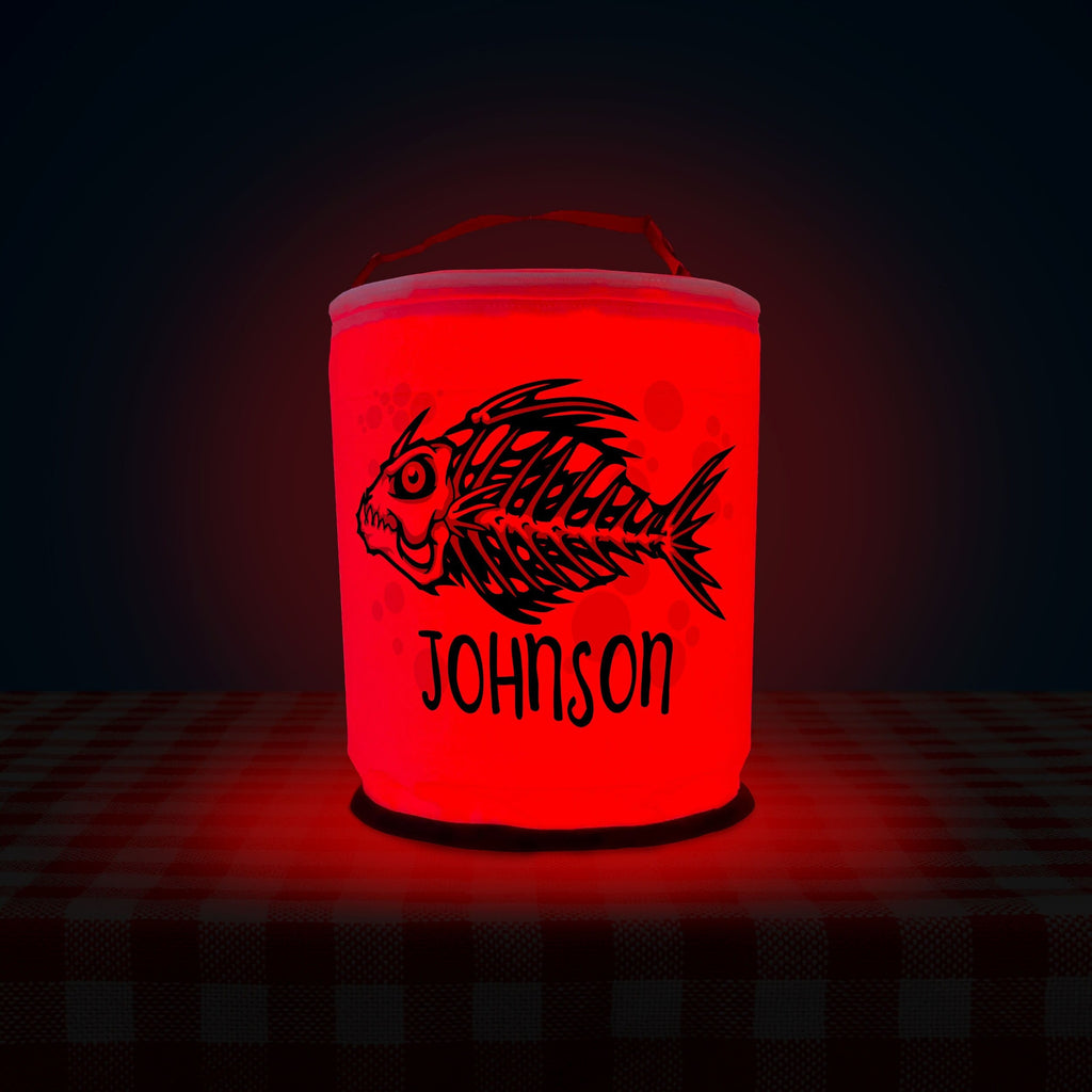 Fish Skeleton Color Changing LED Halloween Lantern