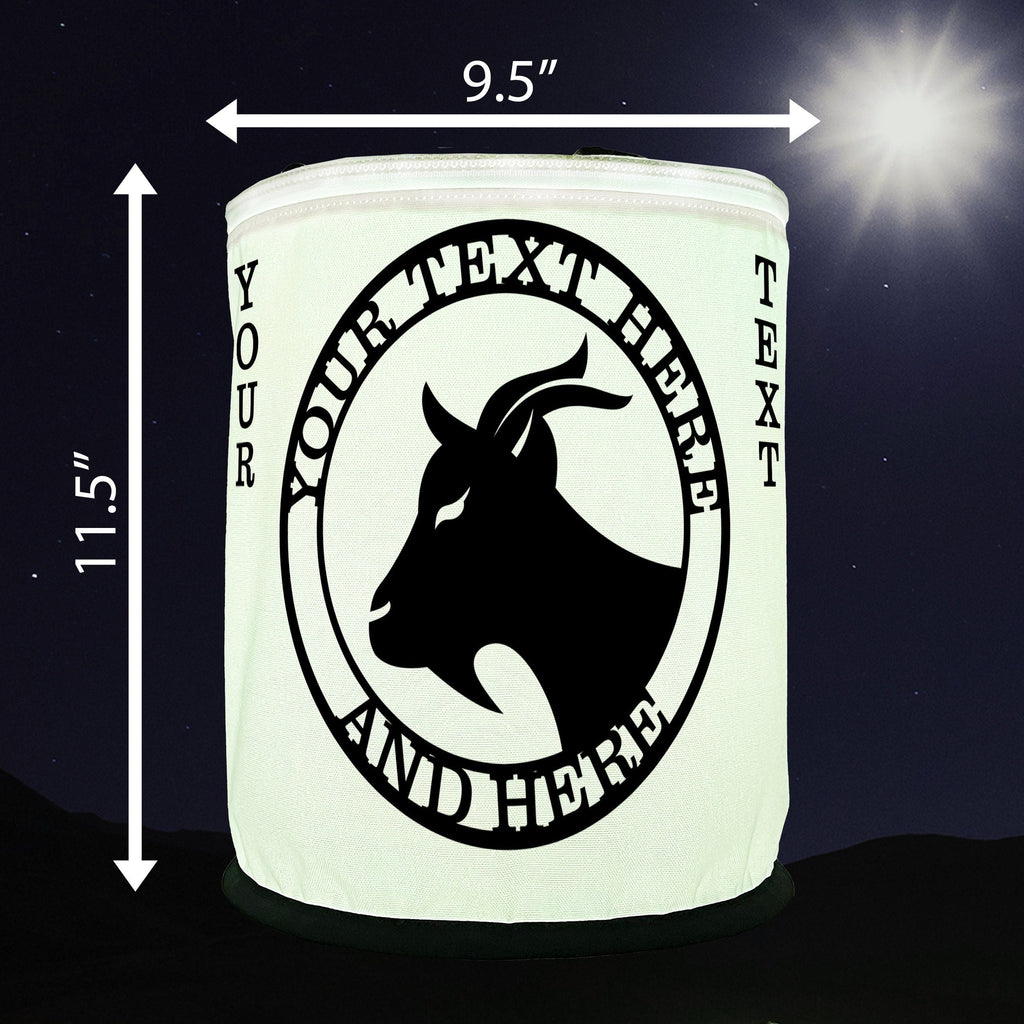 GOAT Silhouette Design Personalized Color Changing LED Lantern