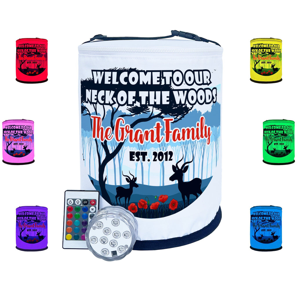 Welcome to Our Neck of the Woods LED Lantern