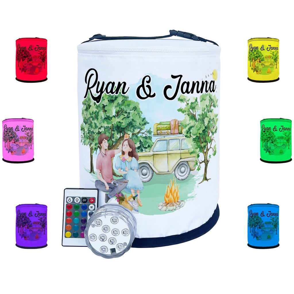 Watercolor Camping or Picnic Color Changing LED Lantern